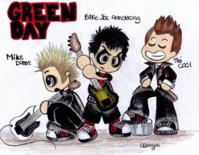 Green day dessin